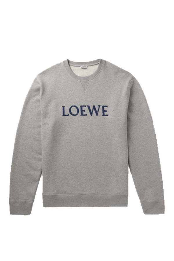 Embroidered Cotton-Jersey Sweatshirt from Loewe