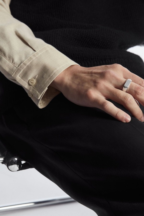 Narrow Signet Ring  from COS