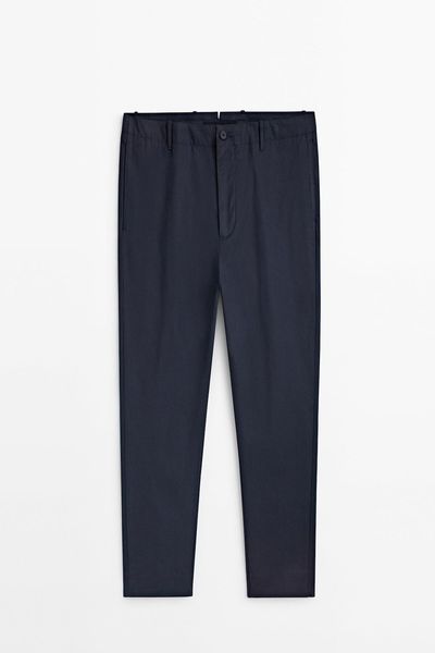 Straight Fit Cotton Chinos