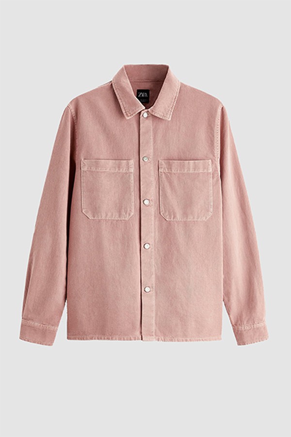 Coloured Denim Overshirt  from Zara