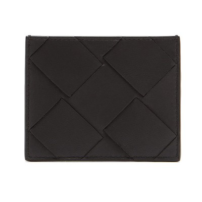 Increcciato-Woven Leather Cardholder from Bottega Veneta