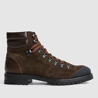 Suede Hiking Boots from Reiss