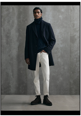 Wool & Cashmere Blend Coat, £269 | Massimo Dutti