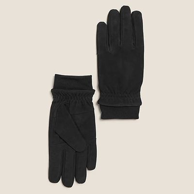 Nubuck Leather Gloves from M&S