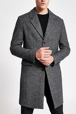 Single-Breasted Wool Overcoat