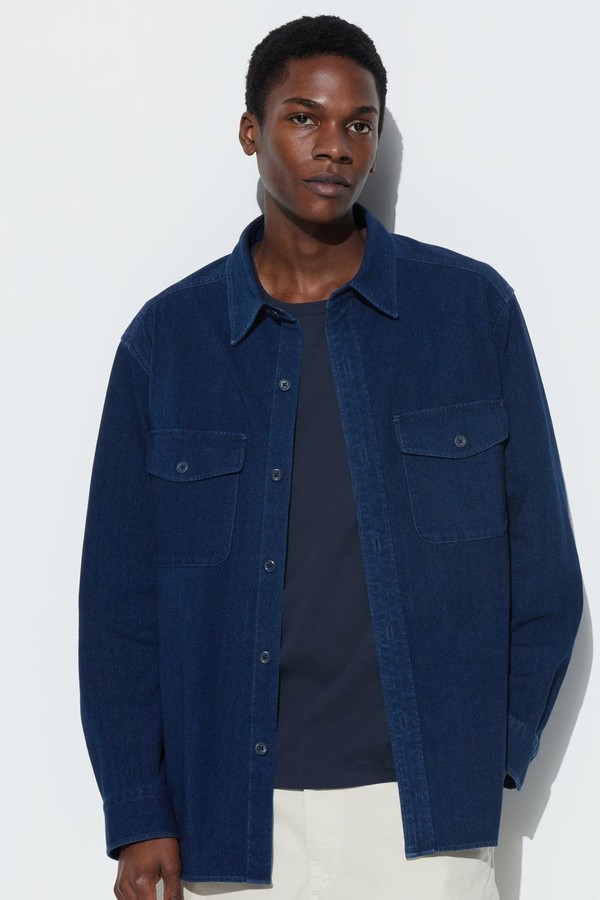 Denim Jersey Overshirt