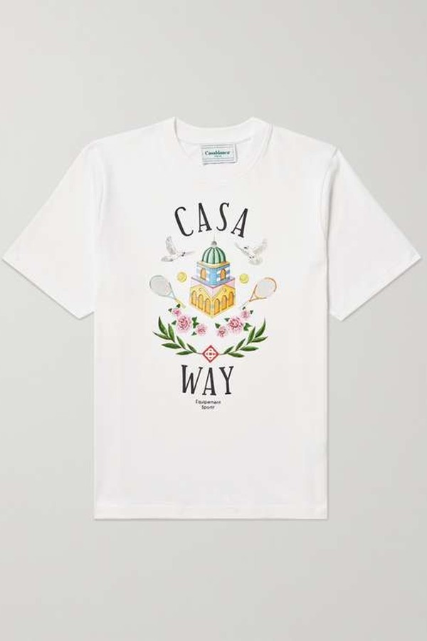 Casa Way Printed Cotton-Jersey T-Shirt from Casablanca