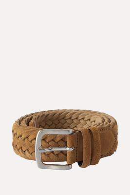 3.5cm Woven Suede Belt from Mr. P