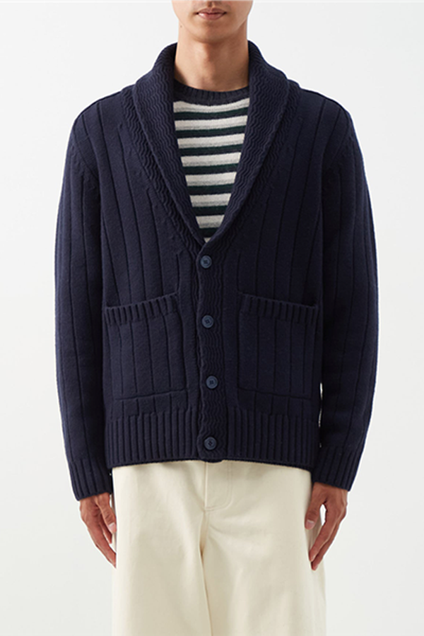 Villard Shawl-Collar Wool Cardigan from Orlebar Brown