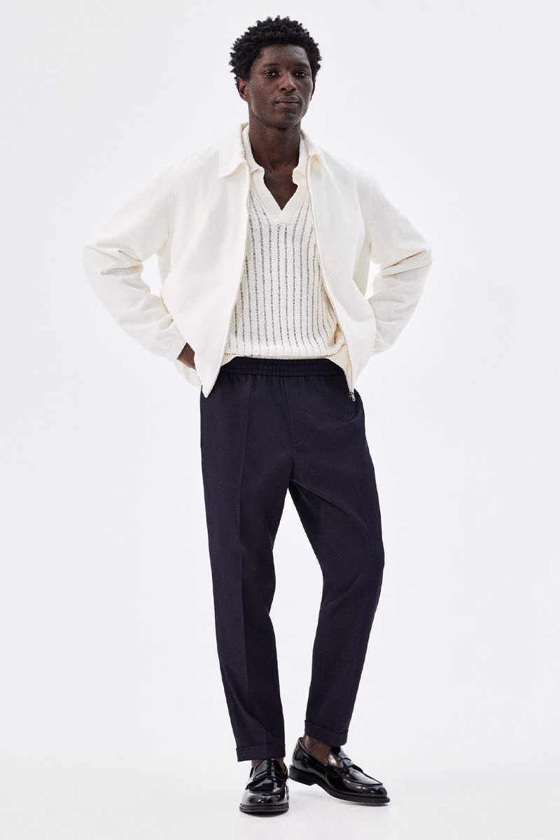 Slim Fit Twill Trousers