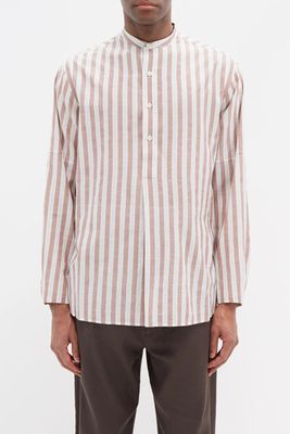 Striped Cotton-Blend Shirt from Itoh
