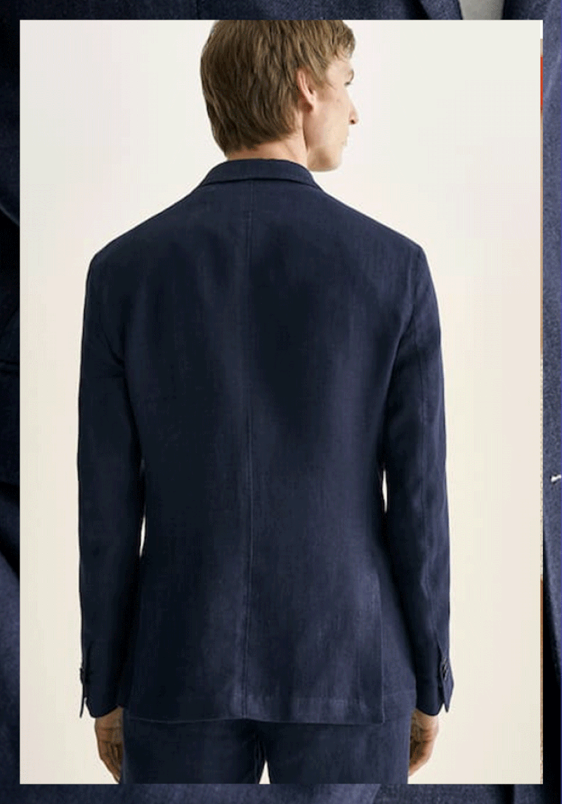 Slim Fit Linen Blazer | £179 | Massimo Dutti