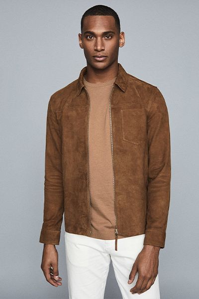 Marlo Suede Zip Through Jacket