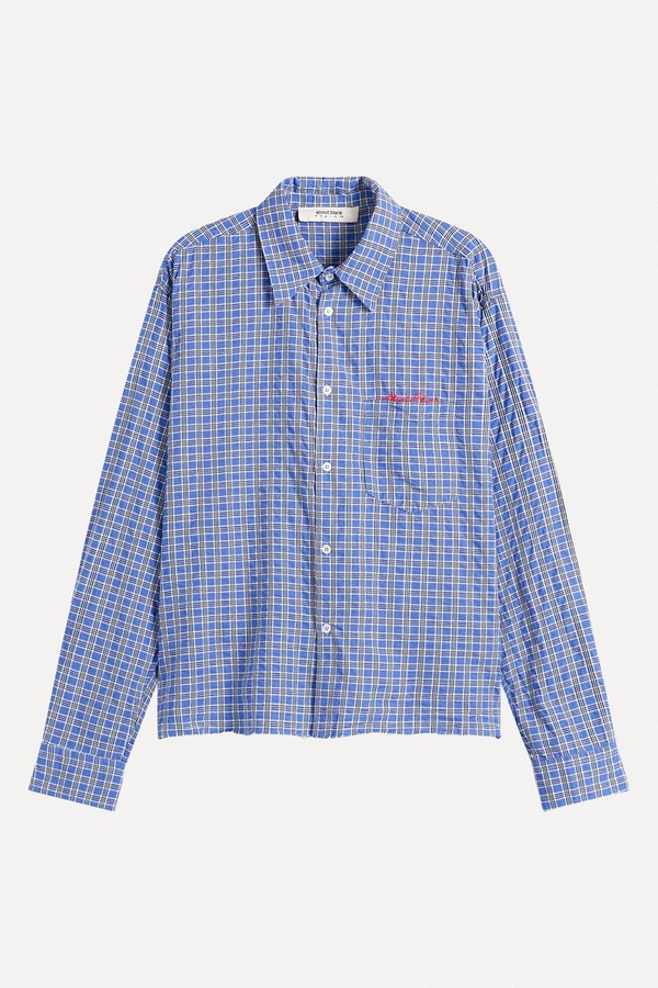 Raw Hem Check Shirt from about:blank
