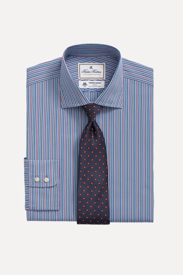 Striped Regular Fit Thomas Mason Dress Shirt from Brooks Brothers