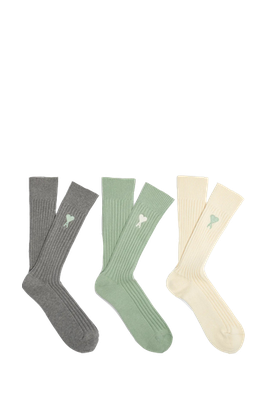 Three-Pack Cotton-Blend Socks from AMI x Coggles De Coeur 