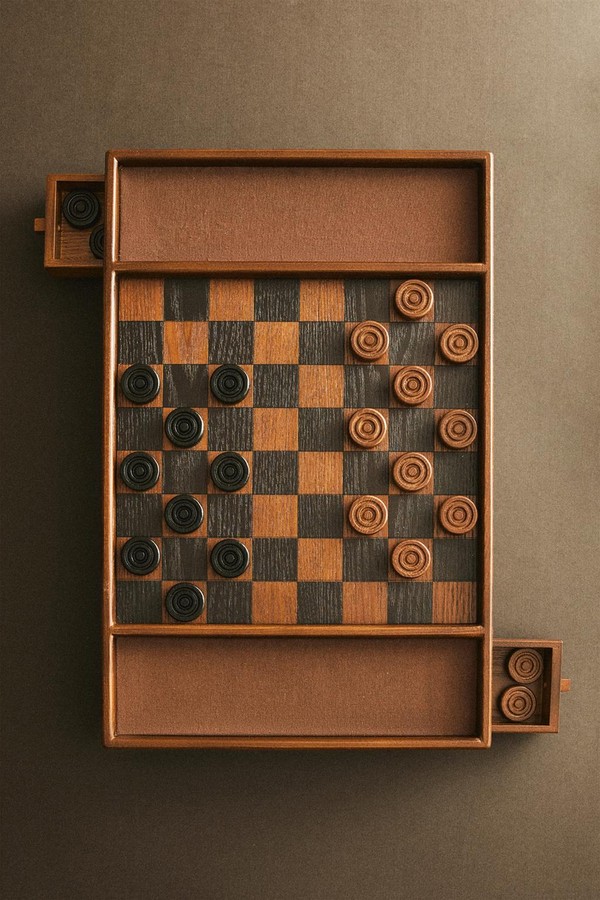 Wooden Checkers Set from Zara