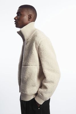 Funnel-Neck Teddy Jacket from COS