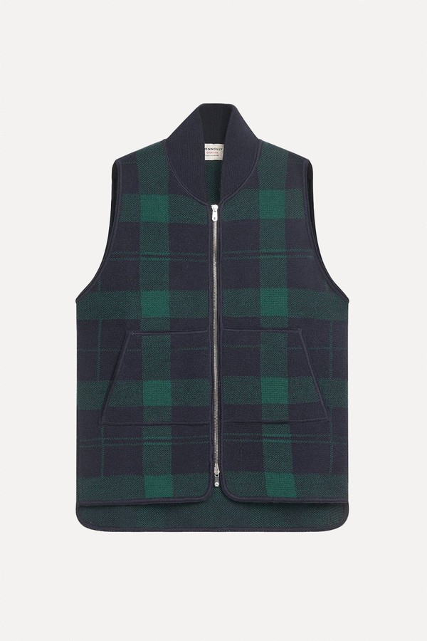 Plaid Car Vest from Connolly England