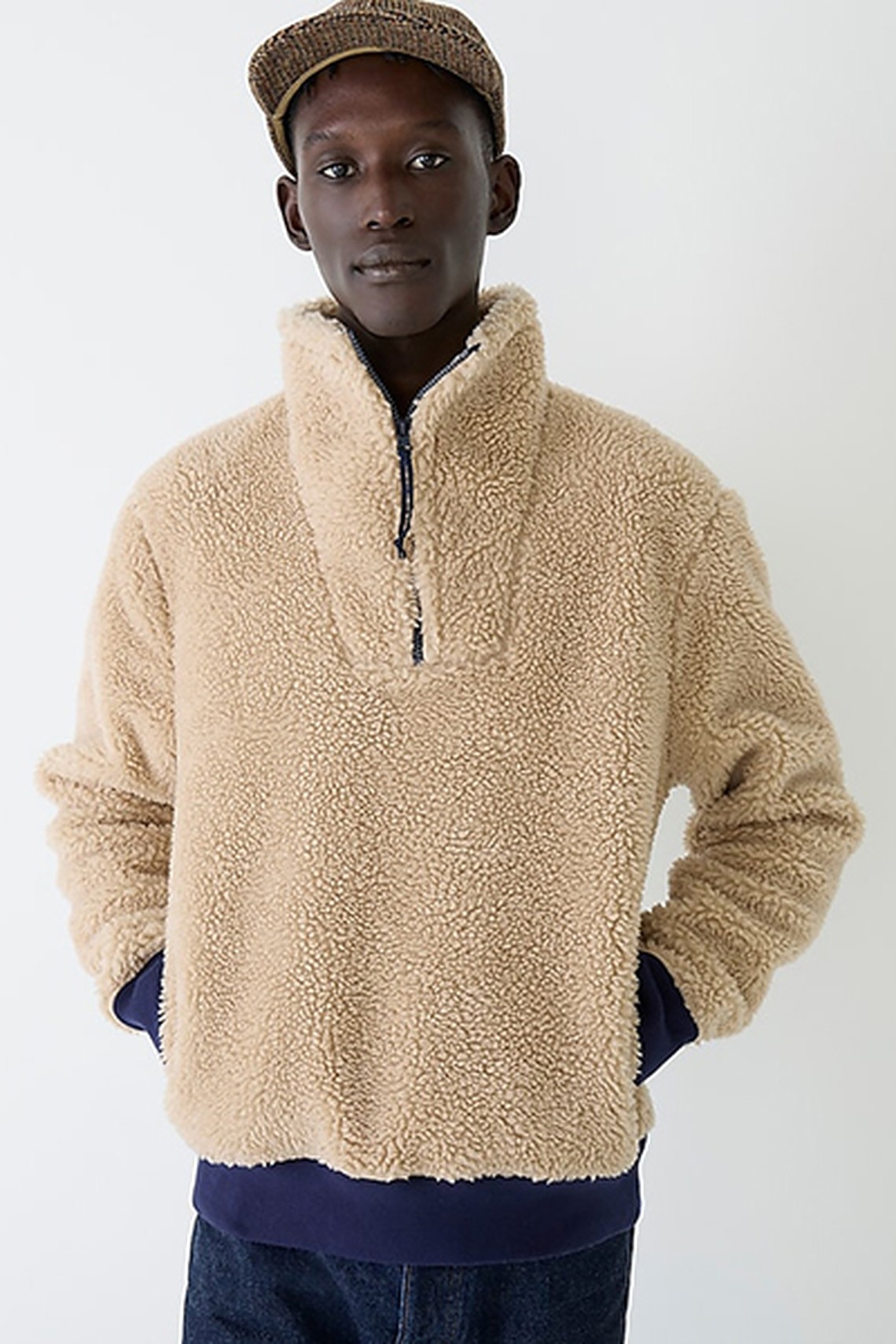 Nordic Sherpa Fleece Half-Zip Pullover from J Crew