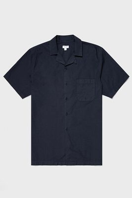 Poplin Camp Collar Shirt from Sunspel