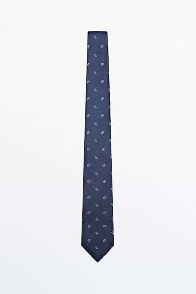 Paisley 100% Silk Tie from Massimo Dutti