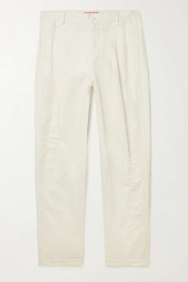 Dunmore Tapered Linen And Cotton-Blend Twill Trousers from Orlebar Brown