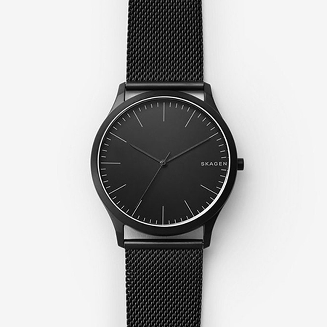 Jorn Black Steel Mesh Watch