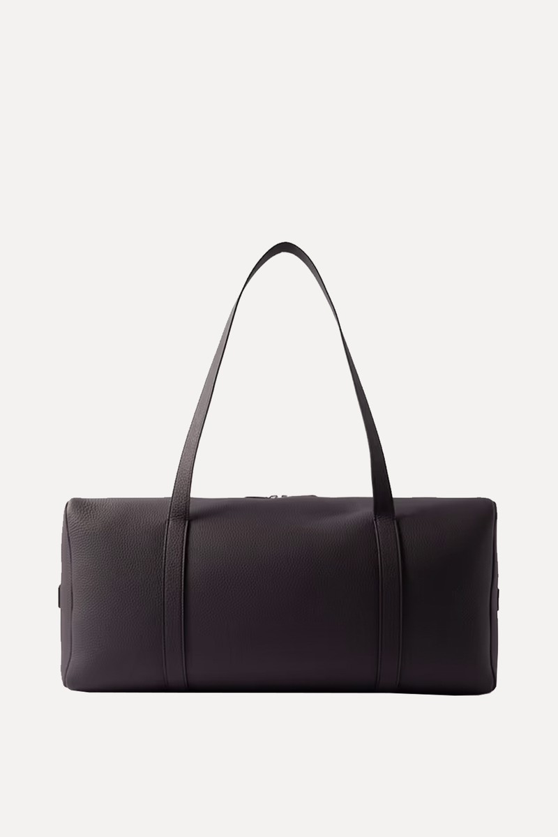 Gio Duffle Full-Grain Leather Weekend Bag from The Row