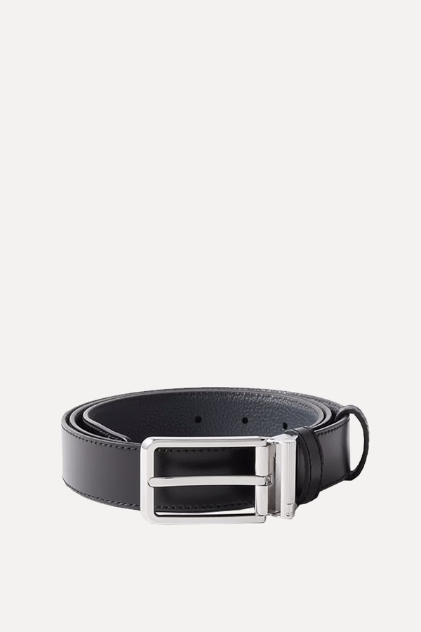 3cm Reversible Textured-Leather Belt from Dunhill