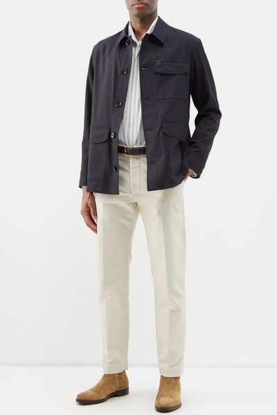 Wool-Blend Twill Overshirt from BRIONI 