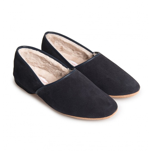 Crawford Suede Closed Back Slipper from Derek Rose