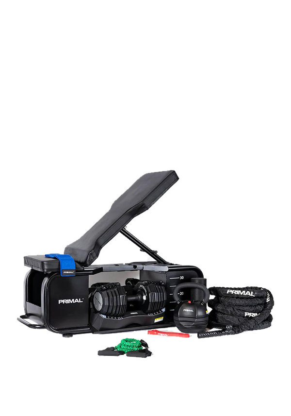 Personal Series HIIT Bench With Accessories & Dumbbells from Primal