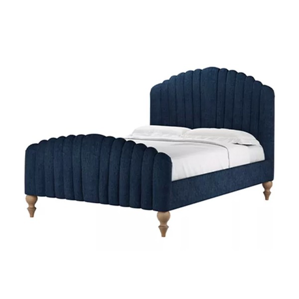 Bella Double Bed in Channel Blue Sandgate from Sofa.com