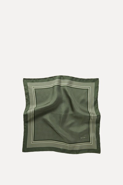 Polka-Dot Silk-Twill Pocket Square from TOM FORD