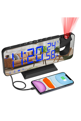 Projection Alarm Clock With Temperature Hygrometer from EEEKit
