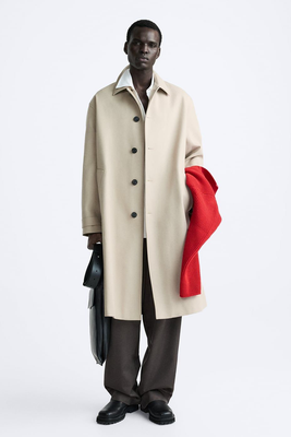 Oversize Cotton Trench Coat from Zara