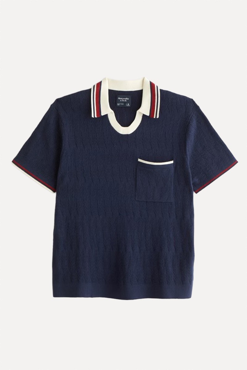 Varsity Johnny Collar Sweater Polo