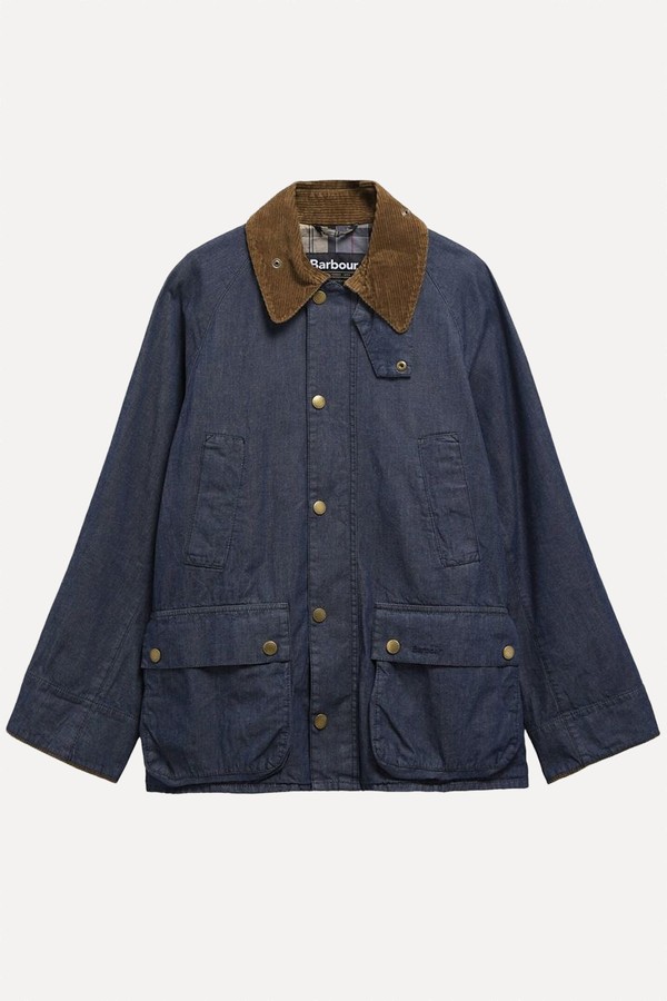 Oversized Bedale Denim Casual Jacket