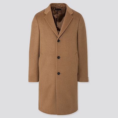 Wool Cashmere Blend Chesterfield Coat