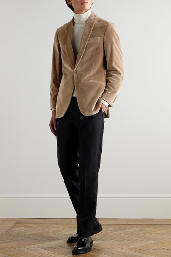 Hyde Slim-Fit Cotton-Velvet Tuxedo Jacket from RICHARD JAMES