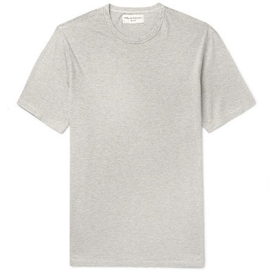 Striped Cotton Blend T Shirt from Officine Generale 