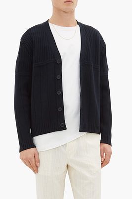 Ribbed-Knit Cotton Cardigan from Editions M.R