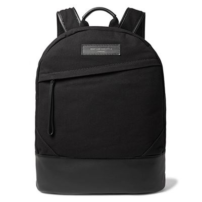 Kastrup Leather-Trimmed Backpack from Want Les Essentiels