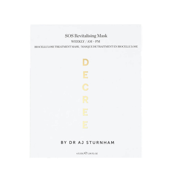 SOS Revitalising Sheet Mask from Decree By Dr AJ Sturnham