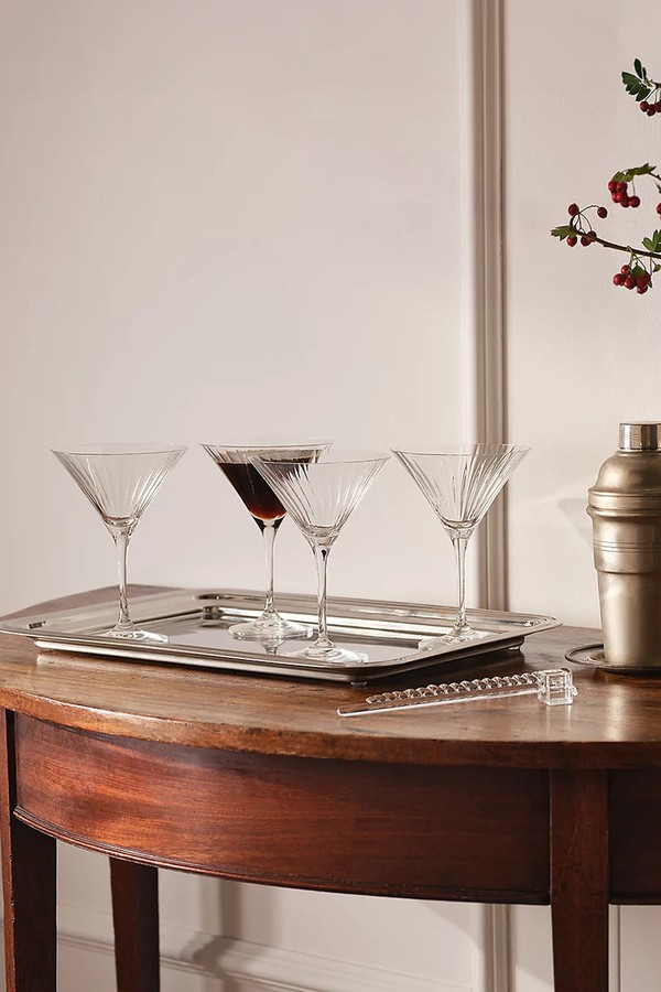 Set Of 4 Skye Optic Martini Glasses from The White Company