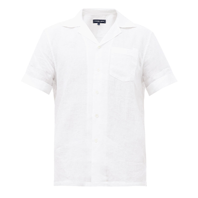 Cuban Collar Linen Shirt