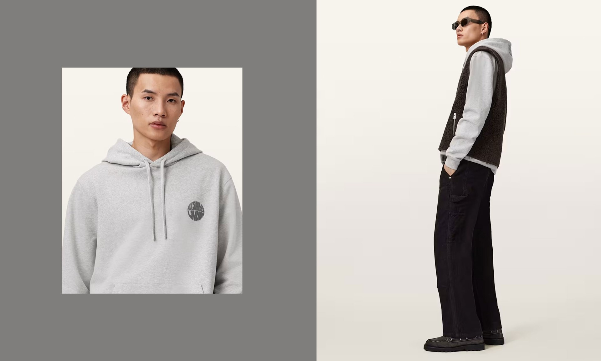 Waved Relaxed Fit Hoodie