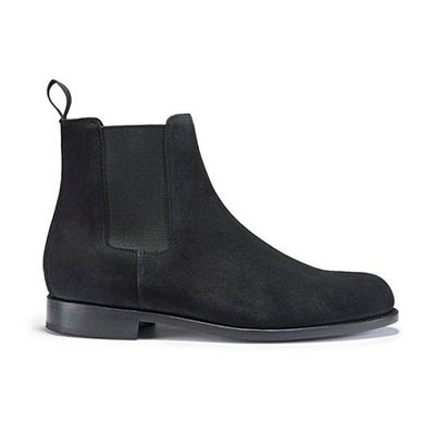 Black Suede Chelsea Boots from Hugs & Co