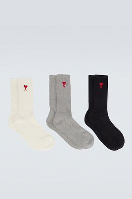 Ami De Coeur Set Of Three Pairs Of Socks from Ami Paris